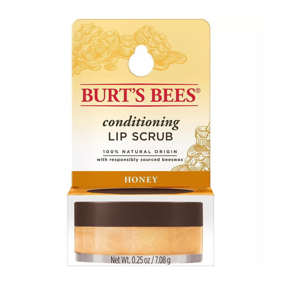Burts Bees Moisturizing And Conditioning Lip Scrub With Exfoliating Honey Crystals, 0.25 Oz